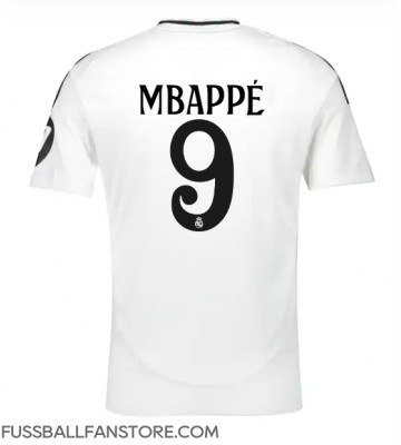 Real Madrid Kylian Mbappe #9 Replik Heimtrikot 2024-25 Kurzarm